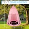 Serenelife Children's Tree Swing Tent - Indoor/Outdoor Hanging Rope Swing Hangout Kit Pink SLSWNG350PK - alternate 1